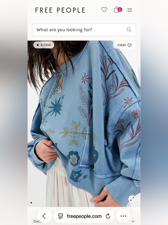 Free People Tops - ❌SOLD❌ NWT Free People Gaia Sweatshirt 🔥
